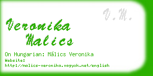 veronika malics business card